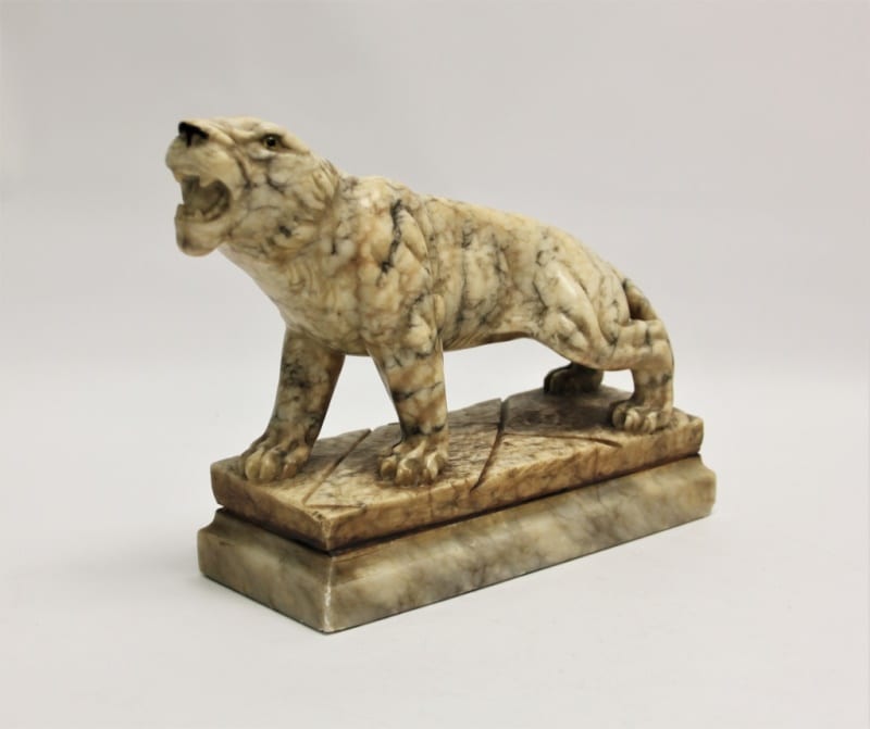 19th-C-Carved-Marble-Tiger