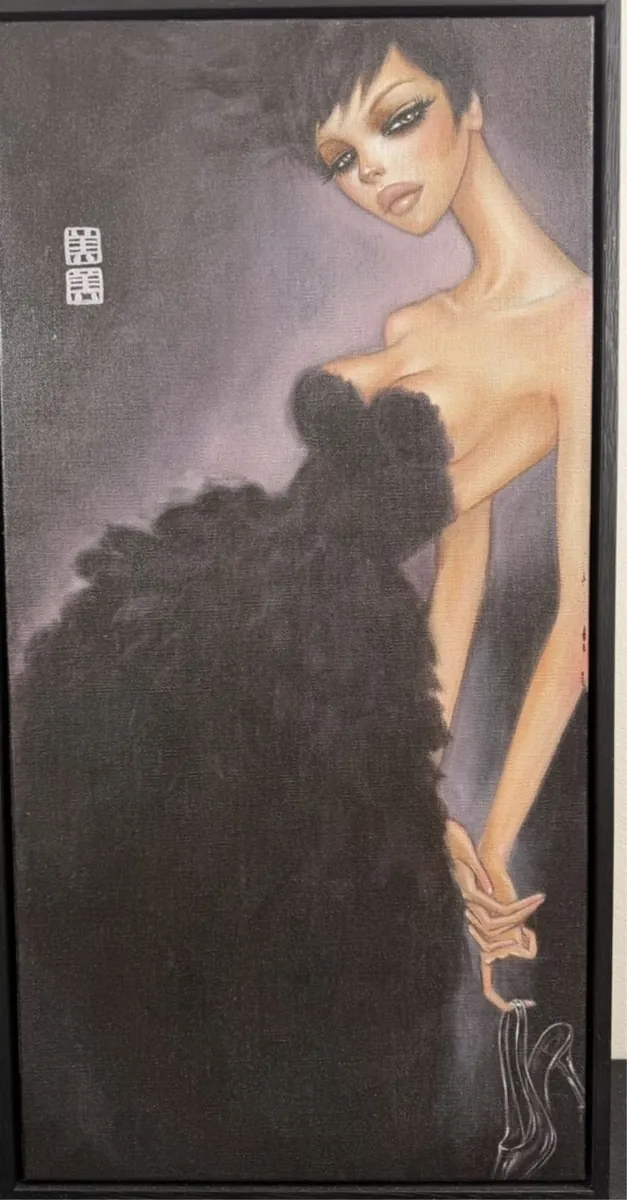 Fashion-inspired figurative artwork in the Palm Beach auction